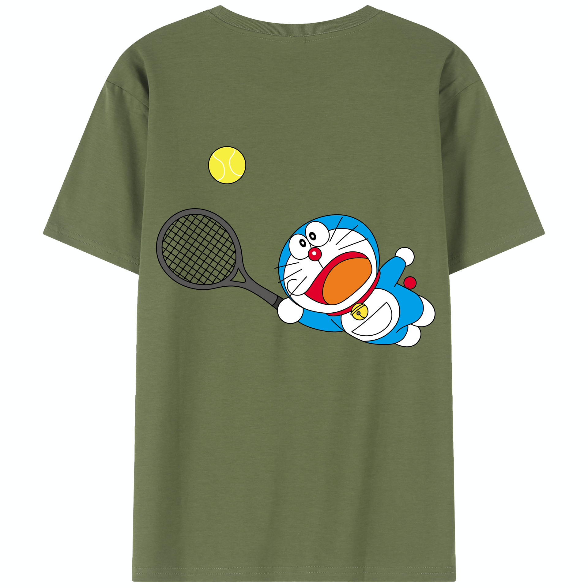 （画像用） ドラえもん Doraemon 綿100％半袖Tシャツ（背面プリント）